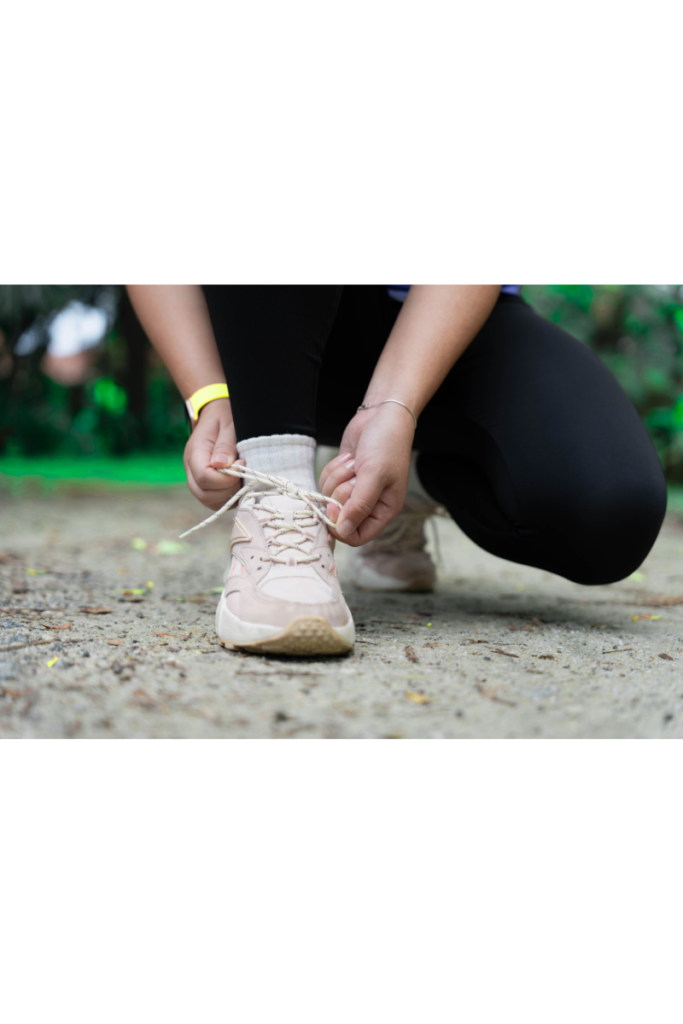 runner wearing best running socks to prevent blisters on outdoor trail