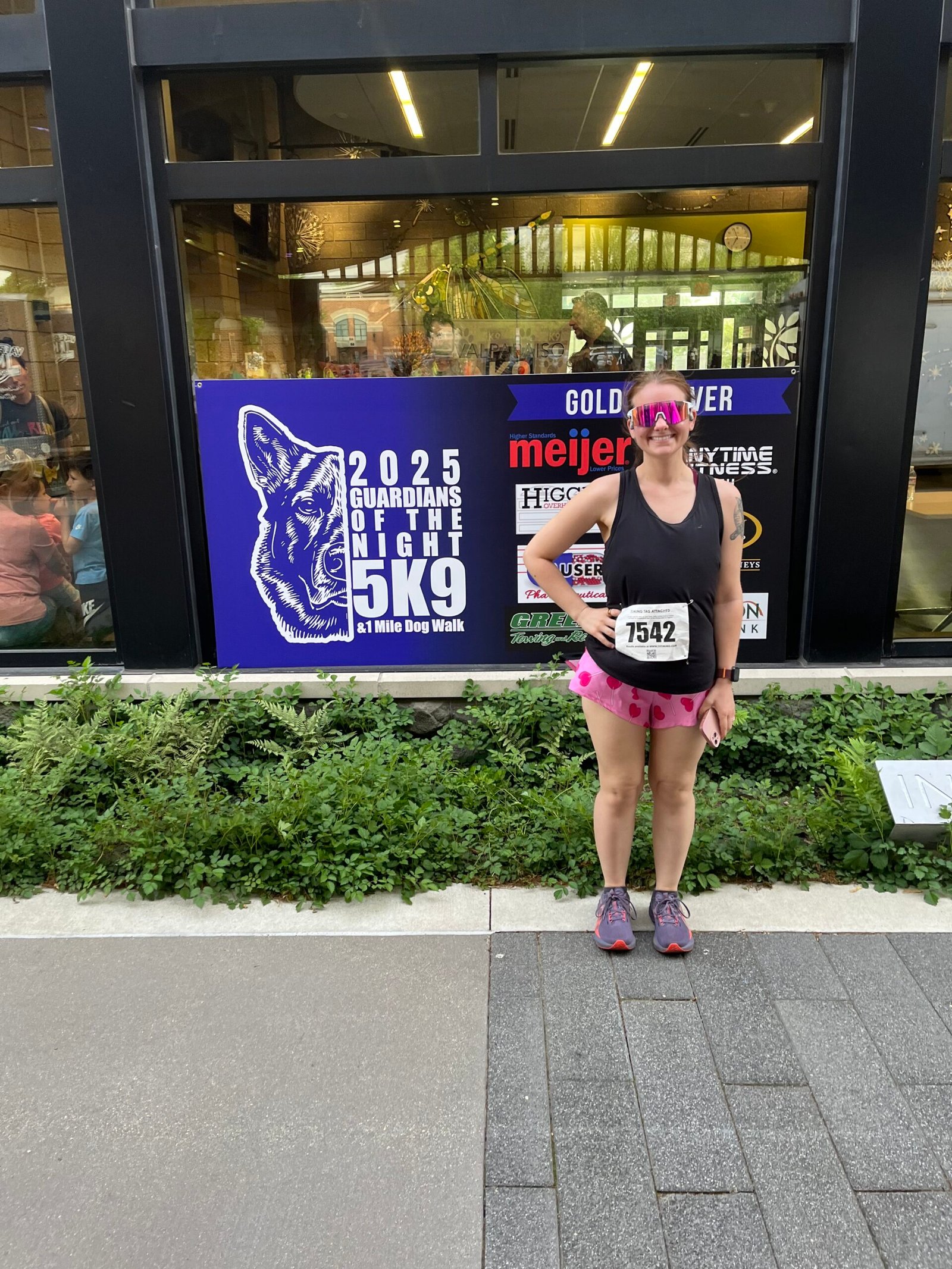 Cecilia after a race