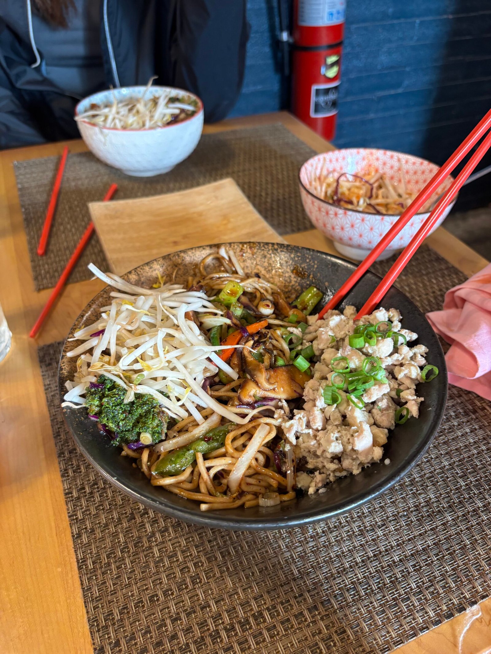 Ramen dinner in Chicago during Chicago half marathon training week 3