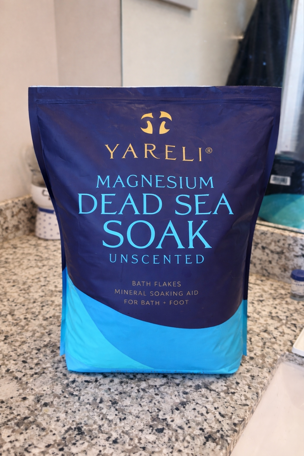 Dead Sea Salt used for post run recovery bath during Chicago half marathon training week 6