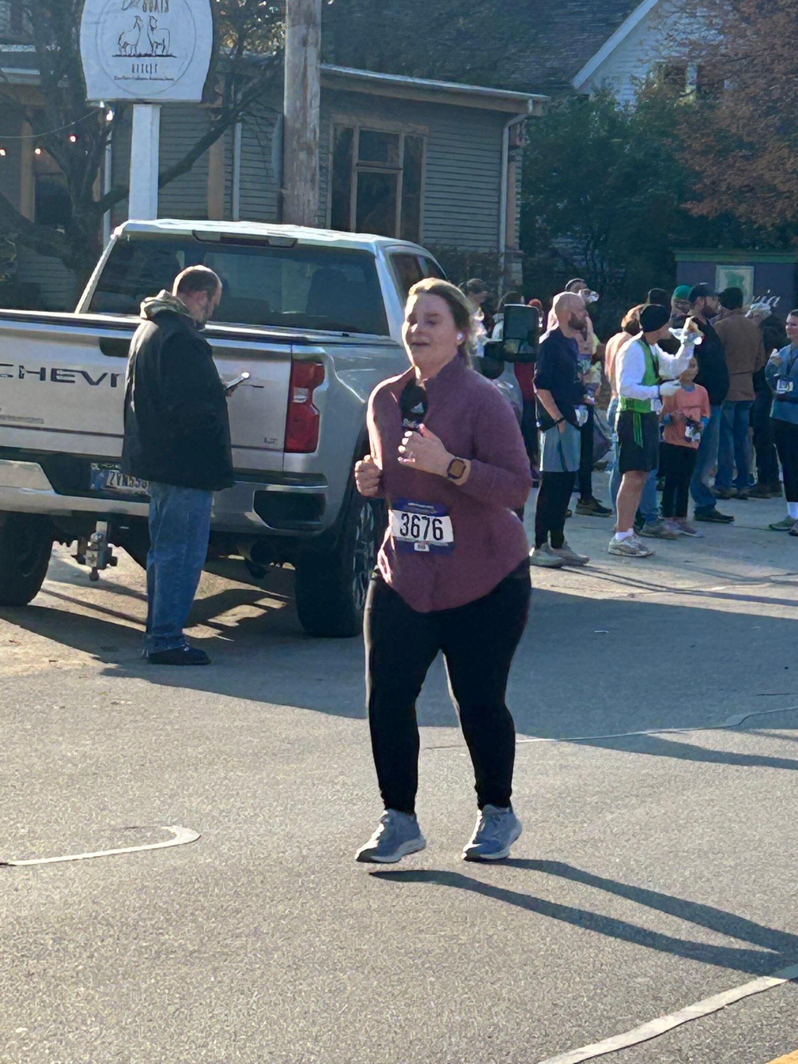 Breona running before weight loss