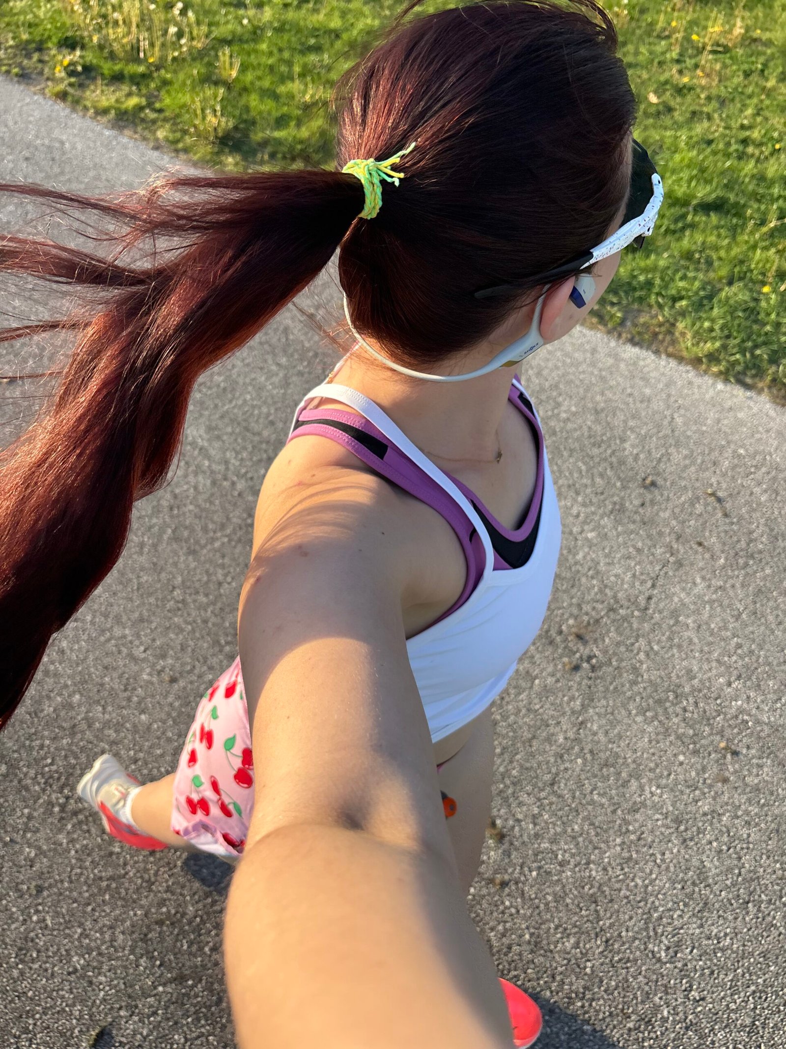 Running during speed work intervals in Chicago half marathon training week 9