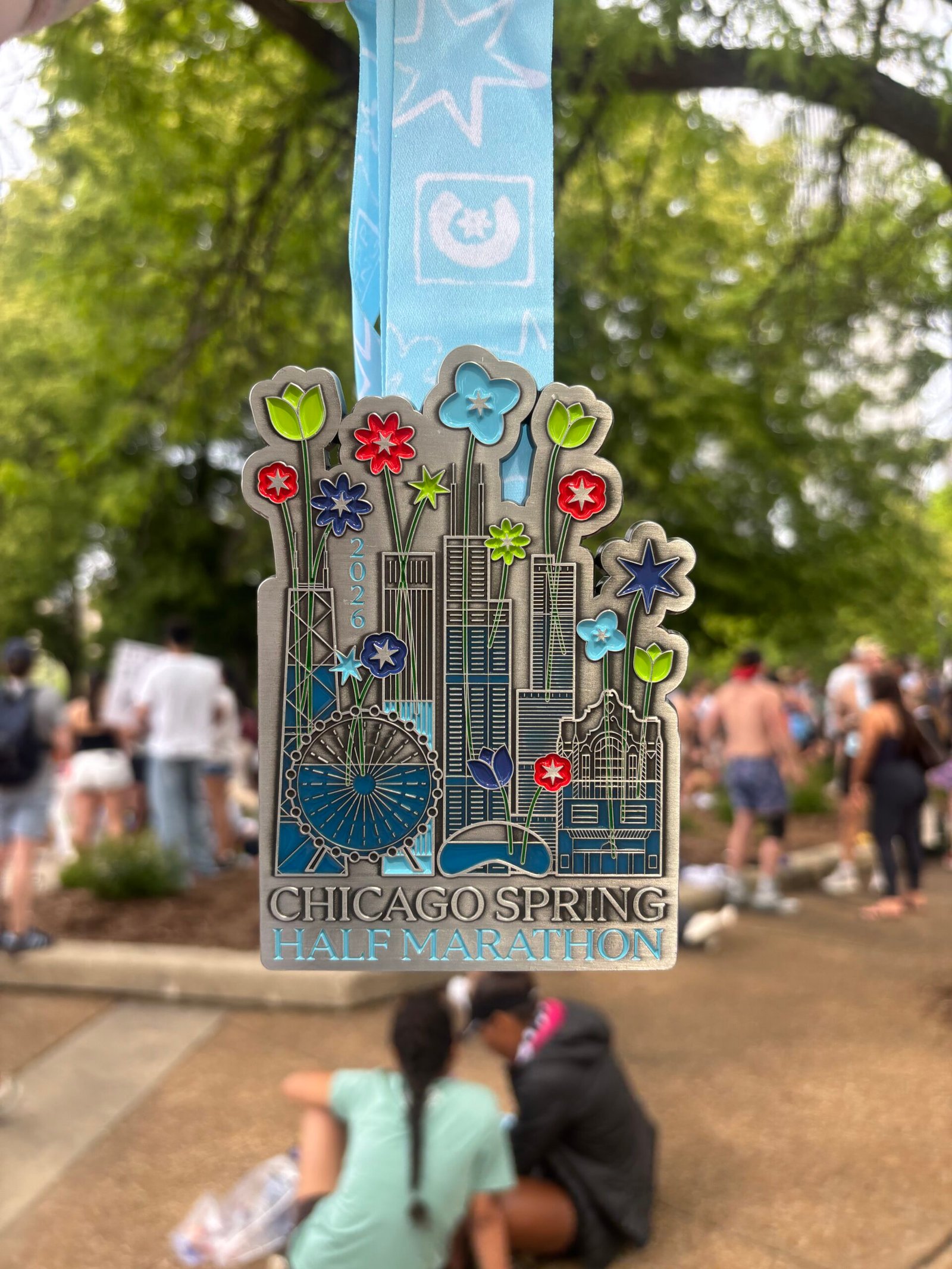 Chicago Spring Half Marathon finisher medal