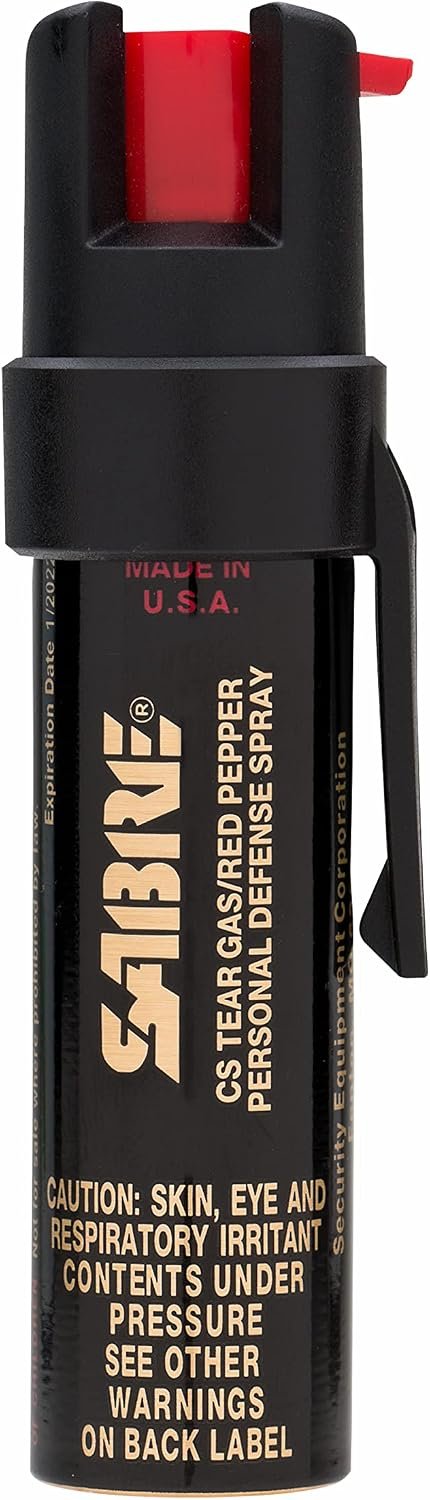 SABRE Compact 3-in-1 Pepper Spray with UV marking dye
