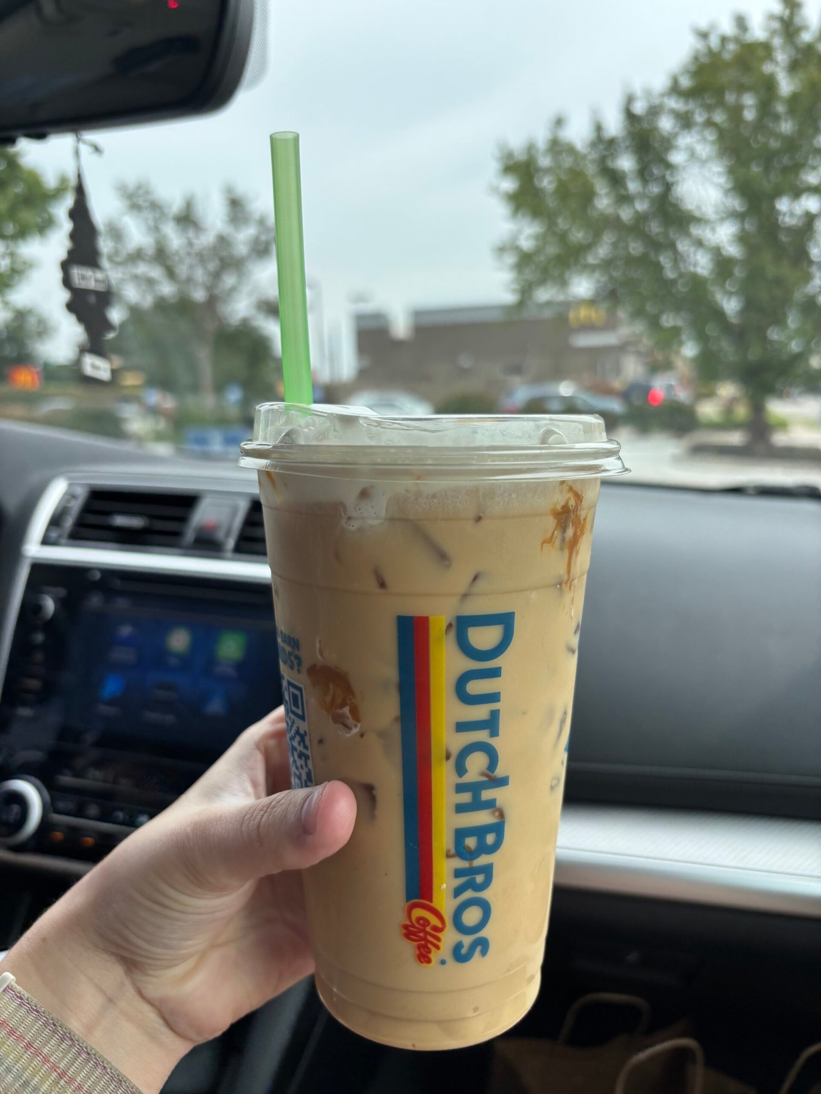 Dutch Bros coffee after a Saturday marathon training run