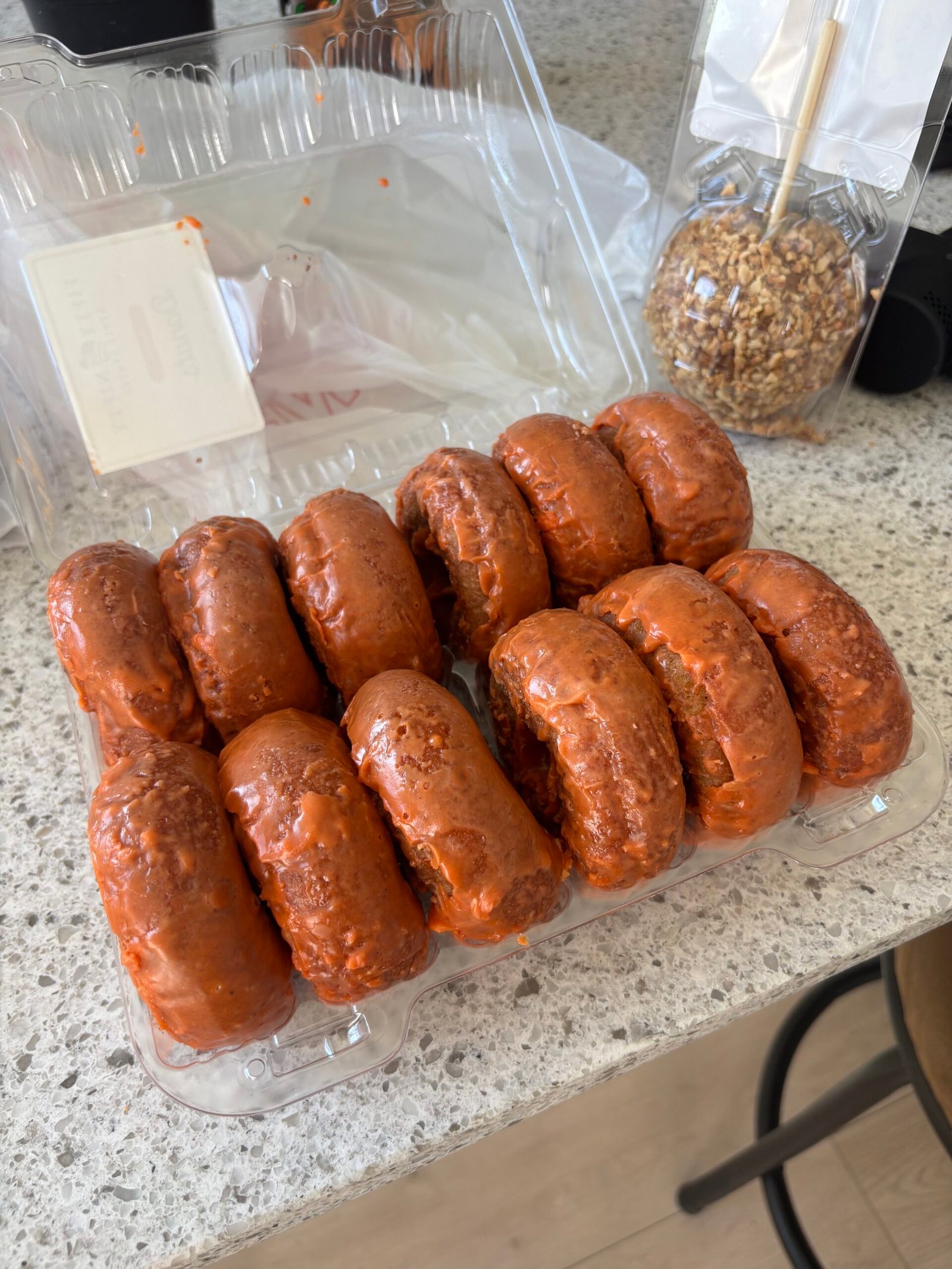 Pumpkin donuts from a local orchard after a long run