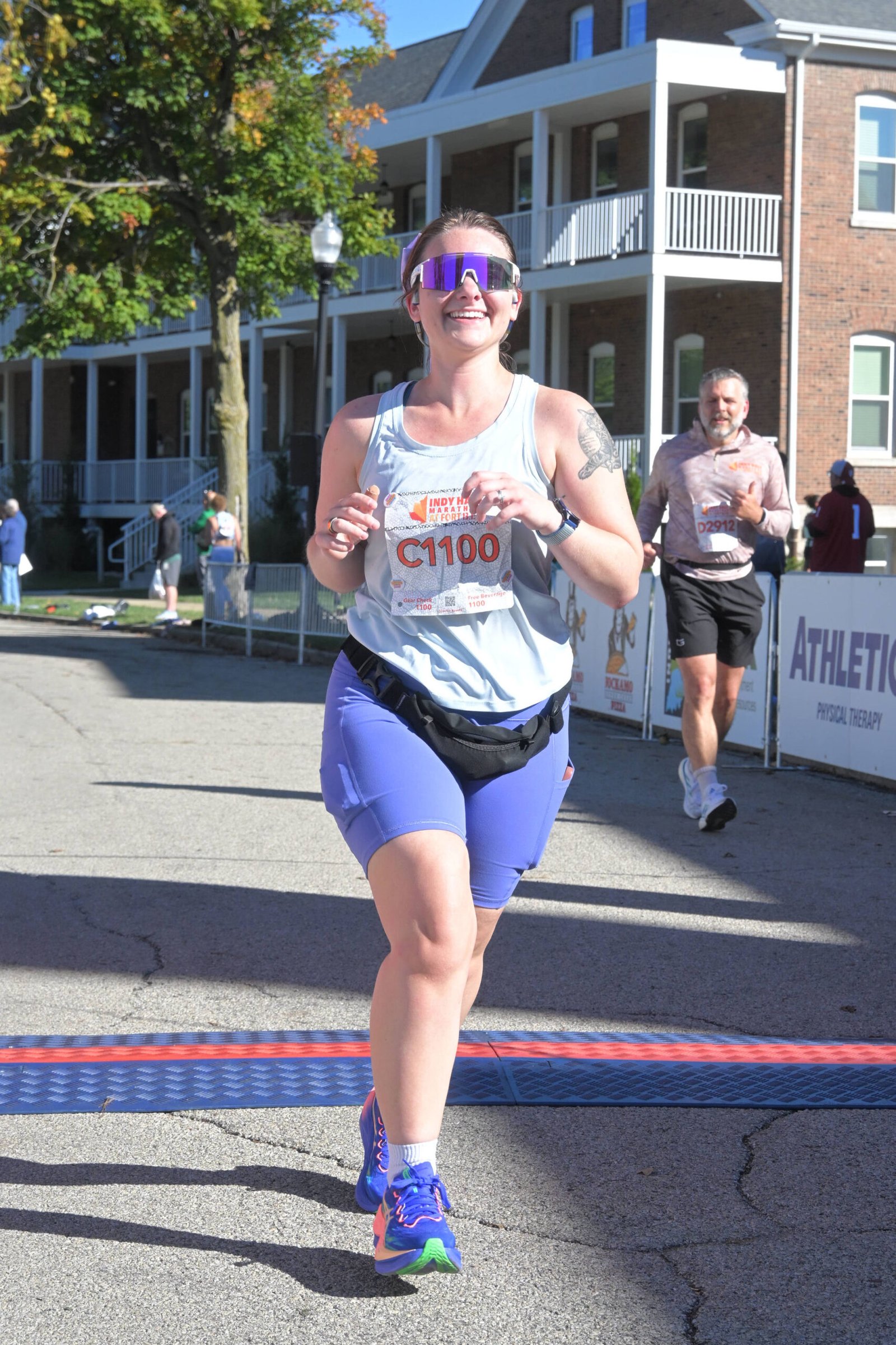 Fort Ben Half Marathon race recap — crossing the finish line