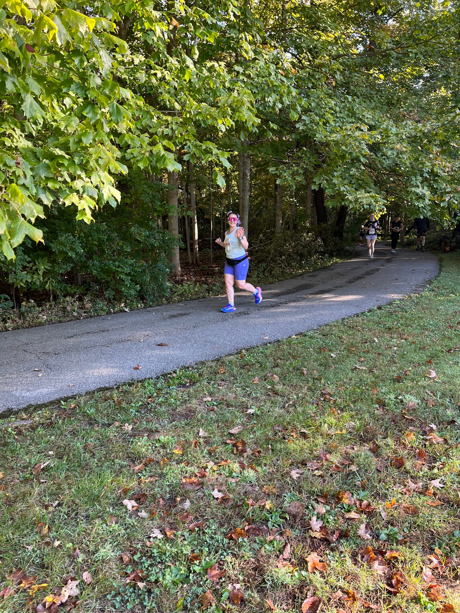 Running the Indy Half Marathon at Fort Ben during marathon training week 12